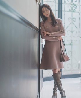 【プロポーション ボディドレッシング/PROPORTION BODY DRESSING】の《EDIT COLOGNE》総針ミニワンピース 人気、トレンドファッション・服の通販 founy(ファニー) ファッション Fashion レディースファッション Fashion for Women ワンピース Dresses シンプル Simple, Minimal スリット Slit, Slit Detail フィット Fit, Slim Fit フレア Flare, Flared |ID:prp329100004801632