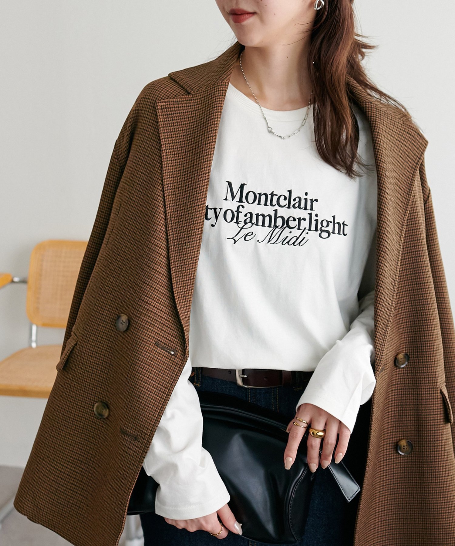 【ディスコート/Discoat】のシルケットロゴ刺繍ロンT 人気、トレンドファッション・服の通販 founy(ファニー) 　ファッション　Fashion　レディースファッション　Fashion for Women　トップス・カットソー　Cut & Sew Tops　ロングTシャツ・Tシャツ　Longline T-Shirts & Tees　シルケット　Silket, Silky Cotton　シンプル　Simple, Minimal　リラックス　Relax, Relaxed Fit　 other-1|ID: prp329100004801639 ipo3291000000034837560