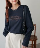 【ディスコート/Discoat】のシルケットロゴ刺繍ロンT 人気、トレンドファッション・服の通販 founy(ファニー) ファッション Fashion レディースファッション Fashion for Women トップス・カットソー Cut & Sew Tops ロングTシャツ・Tシャツ Longline T-Shirts & Tees シルケット Silket, Silky Cotton シンプル Simple, Minimal リラックス Relax, Relaxed Fit thumbnail ネイビー|ID: prp329100004801639 ipo3291000000034837564