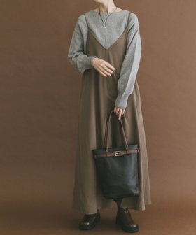 【アイテムズアーバンリサーチ/ITEMS URBAN RESEARCH】のウールライクキャミワンピース 人気、トレンドファッション・服の通販 founy(ファニー) ファッション Fashion レディースファッション Fashion for Women ワンピース Dresses キャミソールワンピース Camisole Dresses 2025年 2025 2025-2026秋冬・A/W Autumn/Winter 2025–26 AW25–26 冬 Winter / This Winter インナー Innerwear タートルネック Turtleneck, High Neck エレガント 上品 Elegant A/W・秋冬 Autumn/Winter |ID:prp329100004801642