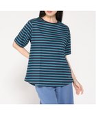 【クロコダイル/CROCODILE】のボーダー柄 5分袖 カットソー 人気、トレンドファッション・服の通販 founy(ファニー) ファッション Fashion レディースファッション Fashion for Women トップス・カットソー Cut & Sew Tops カットソー・ベーシックTシャツ Cut-and-Sewn Tops / Stretch Tees & Basics インナー Innerwear カットソー Cut and Sewn Top ベーシック Basic, Essential ボーダー Border, Stripe ロング Long, Long-Length thumbnail ネイビー|ID: prp329100004801643 ipo3291000000034837582