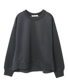 【メルローズ クレール/MELROSE claire】のドロップスリーブプルオーバー 人気、トレンドファッション・服の通販 founy(ファニー) ファッション Fashion レディースファッション Fashion for Women トップス・カットソー Cut & Sew Tops カジュアルプルオーバー・ニットトップス Pullovers & Knit Tops / Casual Pullovers ボンディング Bonding, Bonded Fabric 軽量 Lightweight, Ultra Light thumbnail ブラック|ID: prp329100004801652 ipo3291000000034837659