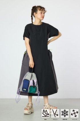 【ロデオクラウンズワイドボウル/RODEO CROWNS WIDE BOWL】のW/Rドッキングバルーンワンピース 人気、トレンドファッション・服の通販 founy(ファニー) ファッション Fashion レディースファッション Fashion for Women ワンピース Dresses ギャザー Gathered, Ruffled 切替 Switching, Contrast Panel サンダル Sandals, Summer Shoes ストレッチ Stretch, Stretchy Fabric スニーカー Sneakers, Trainers ドローコード Drawcord, Drawstring Cord バルーン Balloon, Balloon Silhouette ポケット Pocket, Pocket Detail |ID:prp329100004801660