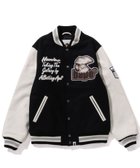 【ア ベイシング エイプ パイレート ストア/A BATHING APE PIRATE STORE / MEN】のBATHING APE VARSITY JACKET BLACK|ID: prp329100004801662 ipo3291000000035139212