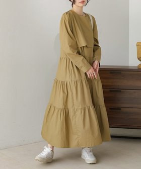 【バブ ブージュルード/Bab Bou Jeloud】のティアードフレアワンピース 人気、トレンドファッション・服の通販 founy(ファニー) ファッション Fashion レディースファッション Fashion for Women ワンピース Dresses 秋 Autumn ギャザー Gathered, Ruffled ショート Short, Short Length スニーカー Sneakers, Trainers スマート Smart, Elegant スリーブ Sleeve, Long Sleeve / Short Sleeve チェック Check, Plaid, Tartan ティアード Tiered, Tiered Style 長袖 Long Sleeve, Full Sleeve バランス Balance, Style Balance フェミニン Feminine, Girly フロント Front, Front Design ロング Long, Long-Length 再入荷 Restock / Back in Stock おすすめ Recommended / Our Picks |ID:prp329100004801665