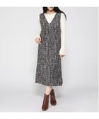 【ミニョントレフル ルームヨンマルサンセレクティッド/mignon trefle Room403 selected】のFReePLACe/チェック柄 Vネック ノースリーブワンピース 人気、トレンドファッション・服の通販 founy(ファニー) ファッション Fashion レディースファッション Fashion for Women ワンピース Dresses インナー Innerwear クラシカル Classical, Vintage-Inspired チェック Check, Plaid, Tartan ツイード Twill, Twill Weave トレンド Trend, Trending Now ノースリーブ Sleeveless, No-Sleeve フォーマル Formal, Dressy エレガント 上品 Elegant A/W・秋冬 Autumn/Winter thumbnail ブラック|ID: prp329100004801670 ipo3291000000034837812