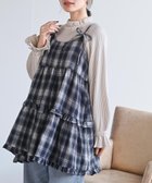 【アールピーエス/rps】の起毛チェックティアードキャミチュニック 人気、トレンドファッション・服の通販 founy(ファニー) ファッション Fashion レディースファッション Fashion for Women トップス・カットソー Cut & Sew Tops キャミソール&ノースリーブ Camisoles & Sleeveless Tops チェック Check, Plaid, Tartan ティアード Tiered, Tiered Style フリル Frill, Ruffle リボン Ribbon, Bow thumbnail ネイビー|ID: prp329100004801695 ipo3291000000034837974