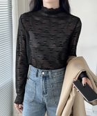 【ミニミニストア/miniministore】の花柄ジャガードシースルートップス 韓国風 人気、トレンドファッション・服の通販 founy(ファニー) ファッション Fashion レディースファッション Fashion for Women トップス・カットソー Cut & Sew Tops 花柄・フラワープリント・モチーフ Floral Prints & Motifs / Flower Pattern Tops インナー Innerwear ジャケット Jacket, Outerwear トレンド Trend, Trending Now レース Lace, Lace Fabric thumbnail ブラック|ID: prp329100004801711 ipo3291000000034838110