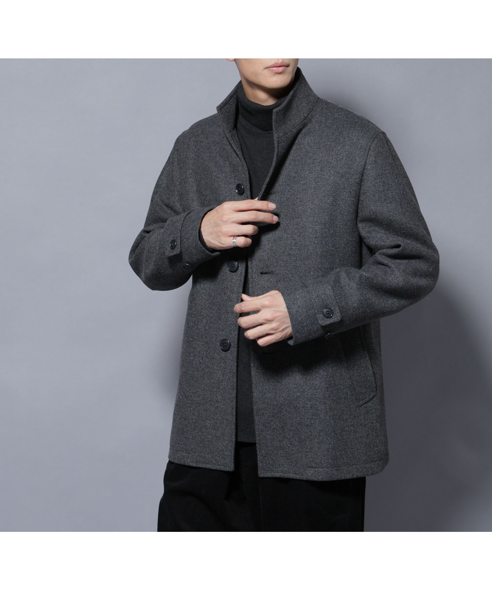【ナノ ユニバース/nano universe / MEN】のウール/Nメルトンスタンドカラーコート インテリア・キッズ・メンズ・レディースファッション・服の通販 founy(ファニー) ファッション Fashion メンズファッション Fashion for Men ジャケット Jacket, Outerwear スタンド Stand Collar, Upright Stand スーツ Suit, Formalwear ツイル Twist, Twisted Detail デニム Denim, Jeans Material 定番 Standard, Basic Item バランス Balance, Style Balance パターン Pattern, Design Print ベーシック Basic, Essential 別注 Limited Edition, Custom Order ミドル Middle Length, Mid Height メルトン Melton, Heavy Wool モノトーン Monotone, Black and White アウトレット Outlet / Clearance おすすめ Recommended / Our Picks エレガント 上品 Elegant ビジネス 仕事 通勤 Business / Work / Commuting 2025年 2025 2025-2026秋冬・A/W Autumn/Winter 2025–26 AW25–26 トップグレー4|ID: prp329100004801757 ipo3291000000034838478
