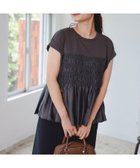 【ビームス ハート/BEAMS HEART】の異素材シャーリング フレンチ プルオーバー 人気、トレンドファッション・服の通販 founy(ファニー) ファッション Fashion レディースファッション Fashion for Women トップス・カットソー Cut & Sew Tops カジュアルプルオーバー・ニットトップス Pullovers & Knit Tops / Casual Pullovers ウェーブ Wavy Pattern ギャザー Gathered, Ruffled コンパクト Compact, Small Size シャーリング Shirring, Ruched シンプル Simple, Minimal タイトスカート Pencil Skirt, Tight Skirt デニム Denim, Jeans Material バランス Balance, Style Balance フレンチ French, French Style ワイド Wide, Wide Fit thumbnail CHARCOAL|ID: prp329100004801766 ipo3291000000034838553