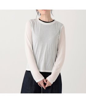 【アフタヌーンティー リビング/Afternoon Tea LIVING】のシアーレイヤードクルーネックプルオーバー 人気、トレンドファッション・服の通販 founy(ファニー) ファッション Fashion レディースファッション Fashion for Women トップス・カットソー Cut & Sew Tops カジュアルプルオーバー・ニットトップス Pullovers & Knit Tops / Casual Pullovers おすすめ Recommended / Our Picks シアー Sheer, See-Through シンプル Simple, Minimal タンク Tank Top, Sleeveless Top トレンド Trend, Trending Now ベーシック Basic, Essential |ID:prp329100004801769