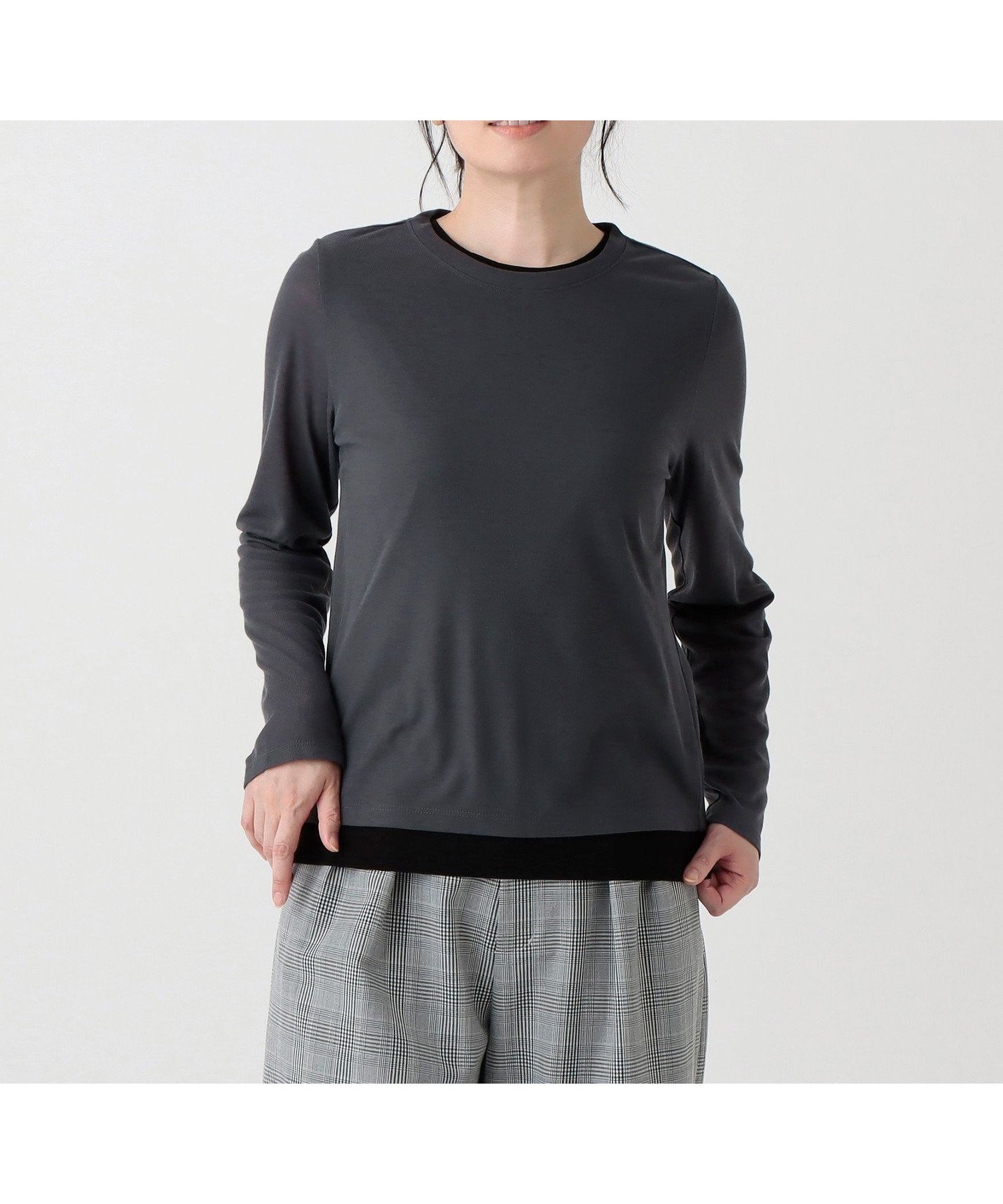 【アフタヌーンティー リビング/Afternoon Tea LIVING】のシアーレイヤードクルーネックプルオーバー インテリア・キッズ・メンズ・レディースファッション・服の通販 founy(ファニー) ファッション Fashion レディースファッション Fashion for Women トップス・カットソー Cut & Sew Tops カジュアルプルオーバー・ニットトップス Pullovers & Knit Tops / Casual Pullovers おすすめ Recommended / Our Picks シアー Sheer, See-Through シンプル Simple, Minimal タンク Tank Top, Sleeveless Top トレンド Trend, Trending Now ベーシック Basic, Essential ダークグレー|ID: prp329100004801769 ipo3291000000034838571