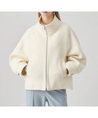 【アナイ/ANAYI】のラムショートビーバースタンドブルゾン 人気、トレンドファッション・服の通販 founy(ファニー) ファッション Fashion レディースファッション Fashion for Women アウター Coat / Outerwear Collection ブルゾンジャケット・スポーティアウター Blouson Jackets スタンド Stand Collar, Upright Stand スマート Smart, Elegant フェイス Face, Facial Design フォルム Silhouette, Form ブルゾン Blouson, Bomber Jacket A/W・秋冬 Autumn/Winter 再入荷 Restock / Back in Stock thumbnail white|ID: prp329100004801791 ipo3291000000034838709