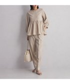 【ユナイテッドアローズ/UNITED ARROWS】のat ease ペプラムブラウス パンツ セットアップ BEIGE|ID: prp329100004801793 ipo3291000000035020524