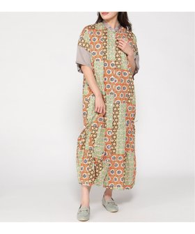 【フラボア/FRAPBOIS】のパッチクロア ワンピース 人気、トレンドファッション・服の通販 founy(ファニー) ファッション Fashion レディースファッション Fashion for Women ワンピース Dresses オレンジ Orange ギャザー Gathered, Ruffled コレクション Collection, Seasonal Line サテン Satin, Glossy Fabric プリント Print, Printed Pattern メンズ Men's, Menswear モチーフ Motif, Design Theme リラックス Relax, Relaxed Fit レース Lace, Lace Fabric 無地 Plain, Solid Color |ID:prp329100004801813