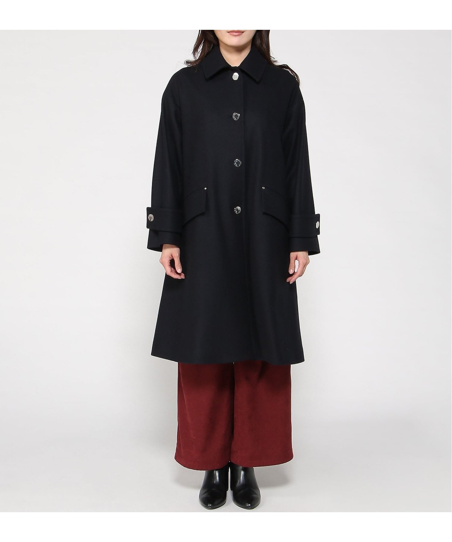 【マッキントッシュ/MACKINTOSH】の【マッキントッシュ公式】HUMBIE LONG SL MB インテリア・キッズ・メンズ・レディースファッション・服の通販 founy(ファニー) ファッション Fashion レディースファッション Fashion for Women バランス Balance, Style Balance フラップ Flap, Flap Pocket ポケット Pocket, Pocket Detail メルトン Melton, Heavy Wool モダン Modern, Contemporary ロング Long, Long-Length 冬 Winter / This Winter 定番 Standard, Basic Item 防寒 Cold Protection, Winter-Ready 2K02/NAVY|ID: prp329100004801817 ipo3291000000034868587