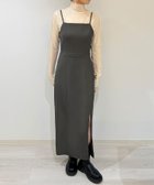 【ジュノア/JUNOAH】のバックリボンIラインキャミワンピース 人気、トレンドファッション・服の通販 founy(ファニー) ファッション Fashion レディースファッション Fashion for Women ワンピース Dresses キャミソールワンピース Camisole Dresses リボン Ribbon, Bow thumbnail チャコール|ID: prp329100004801818 ipo3291000000034838883