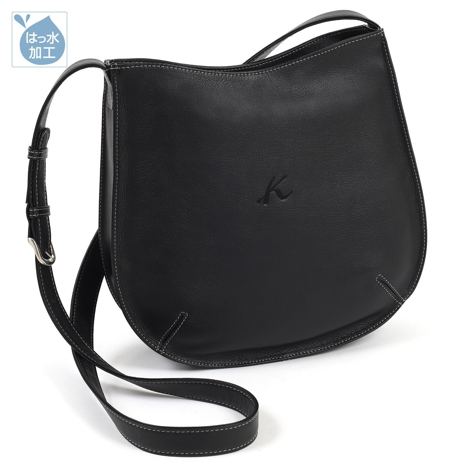 【キタムラ/Kitamura】のショルダーバッグ Y-1412 インテリア・キッズ・メンズ・レディースファッション・服の通販 founy(ファニー) ファッション Fashion レディースファッション Fashion for Women ウォーター Water シンプル Simple, Minimal ポケット Pocket, Pocket Detail ワンポイント One Point, Statement Accent ブラック15521|ID: prp329100004801850 ipo3291000000034872610