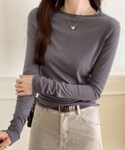 【アミュレット/Amulet】の【Dewlily】ナチュラルフィット長袖カットソー ダークグレー|ID: prp329100004801851 ipo3291000000034839063