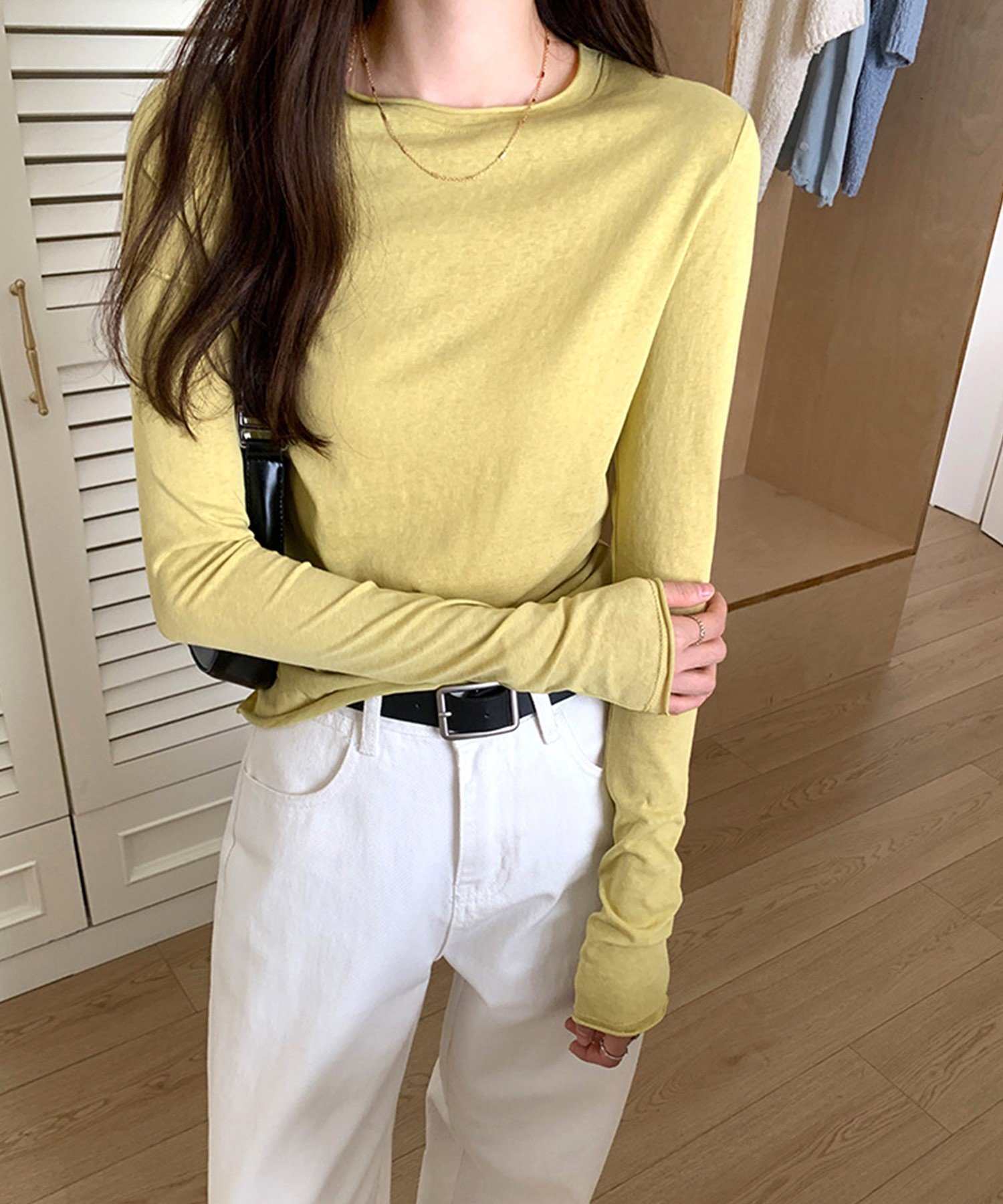 【アミュレット/Amulet】の【Dewlily】ナチュラルフィット長袖カットソー インテリア・キッズ・メンズ・レディースファッション・服の通販 founy(ファニー) ファッション Fashion レディースファッション Fashion for Women トップス・カットソー Cut & Sew Tops カットソー・ベーシックTシャツ Cut-and-Sewn Tops / Stretch Tees & Basics アクセサリー Fashion Accessories インナー Innerwear カットソー Cut and Sewn Top キャップ Cap, Baseball Cap シンプル Simple, Minimal ジャケット Jacket, Outerwear スポーティ Sporty, Casual Athletic スラックス Slacks, Dress Pants デニム Denim, Jeans Material ネックレス Necklace, Pendant Necklace 長袖 Long Sleeve, Full Sleeve フィット Fit, Slim Fit フェミニン Feminine, Girly 無地 Plain, Solid Color ロング Long, Long-Length エレガント 上品 Elegant イエロー|ID: prp329100004801851 ipo3291000000034839067