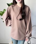 【アミュレット/Amulet】の【Amulet】ラウンドネックボリュームスリーブトップス ブラウン|ID: prp329100004801861 ipo3291000000034839104