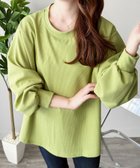 【アミュレット/Amulet】の【Amulet】ラウンドネックボリュームスリーブトップス グリーン|ID: prp329100004801861 ipo3291000000034839106