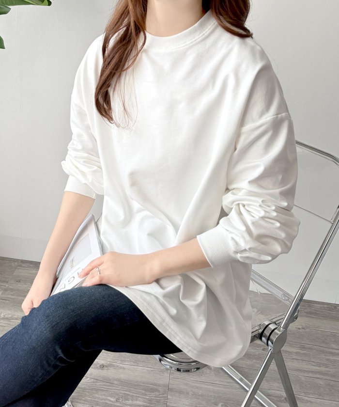 【アミュレット/Amulet】の【Amulet】ルーズシルエットカットソー インテリア・キッズ・メンズ・レディースファッション・服の通販 founy(ファニー) https://founy.com/ ファッション Fashion レディースファッション Fashion for Women トップス・カットソー Cut & Sew Tops カットソー・ベーシックTシャツ Cut-and-Sewn Tops / Stretch Tees & Basics インナー Innerwear タイトスカート Pencil Skirt, Tight Skirt バランス Balance, Style Balance ベーシック Basic, Essential リラックス Relax, Relaxed Fit エレガント 上品 Elegant |ID: prp329100004801865 ipo3291000000034839127