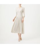 【シビラ/SYBILLA】のタッキングデザインドレス(7分袖) 人気、トレンドファッション・服の通販 founy(ファニー) ファッション Fashion レディースファッション Fashion for Women トップス・カットソー Cut & Sew Tops ワンピース Dresses フォーマル・パーティードレス・結婚式用ドレス Elegant & Casual Dresses アンダー Underwear Essentials エレガント 上品 Elegant 春 Spring 秋 Autumn シェイプ Shape, Slim Fit シンプル Simple, Minimal とろみ Fluid, Flowy Fabric ドレス Dress, One-Piece ドレープ Drape, Draping Fabric フィット Fit, Slim Fit フォルム Silhouette, Form フレア Flare, Flared 冬 Winter / This Winter 夏 Summer thumbnail アイボリー|ID: prp329100004801879 ipo3291000000034839187