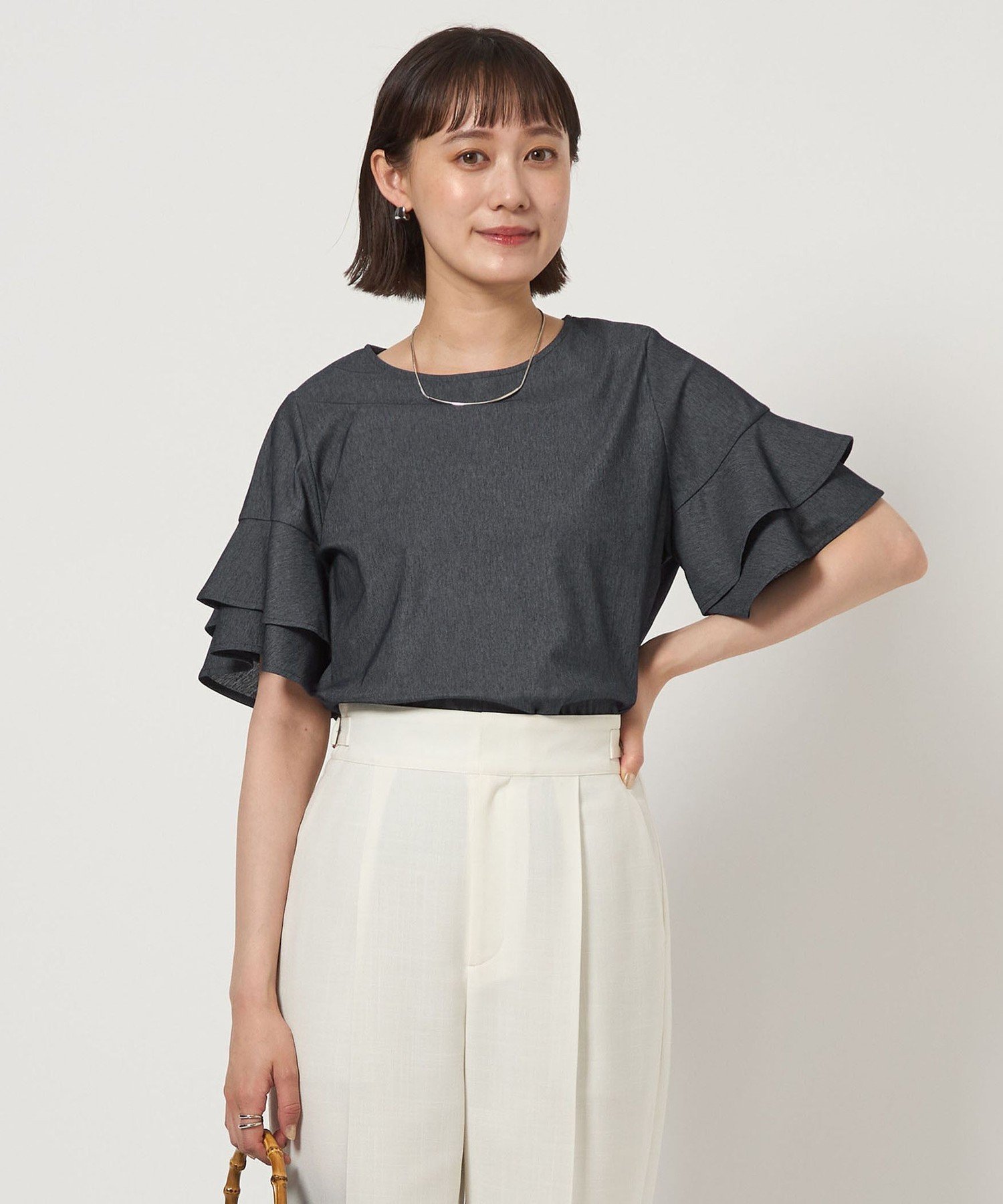 【ユナイテッドアローズ/UNITED ARROWS】のシルトリ ダブルフレアスリーブ プルオーバー カットソー 人気、トレンドファッション・服の通販 founy(ファニー) ファッション Fashion レディースファッション Fashion for Women トップス・カットソー Cut & Sew Tops カジュアルプルオーバー・ニットトップス Pullovers & Knit Tops / Casual Pullovers カットソー・ベーシックTシャツ Cut-and-Sewn Tops / Stretch Tees & Basics 春 Spring カットソー Cut and Sewn Top コンパクト Compact, Small Size バランス Balance, Style Balance フェミニン Feminine, Girly ボトム Bottoms, Lower Wear ワイド Wide, Wide Fit アウトレット Outlet / Clearance 夏 Summer ビジネス 仕事 通勤 Business / Work / Commuting other-1|ID: prp329100004801880 ipo3291000000034839190