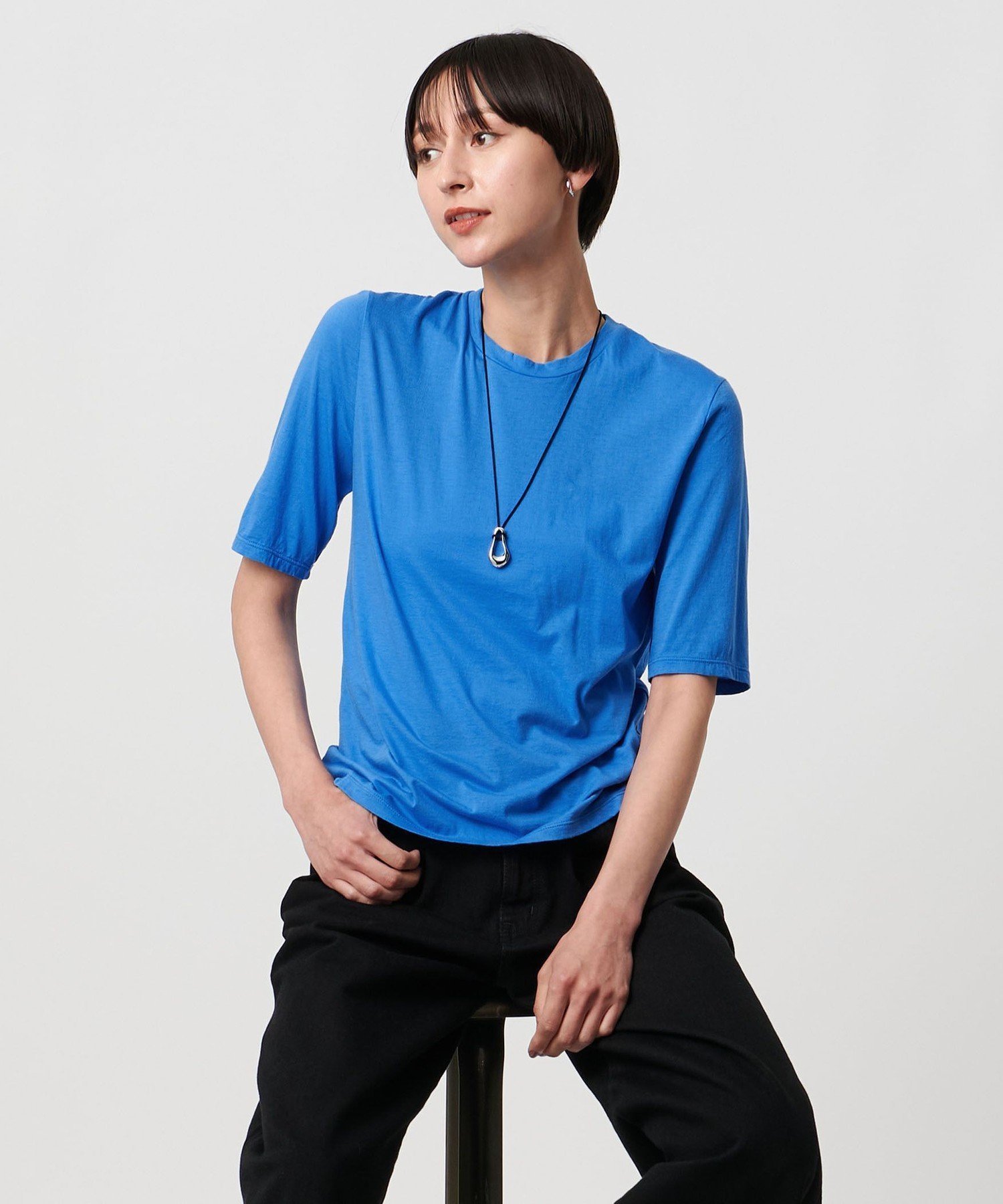 【ユナイテッドアローズ/UNITED ARROWS】のジャージー Tシャツ インテリア・キッズ・メンズ・レディースファッション・服の通販 founy(ファニー) 　ファッション　Fashion　レディースファッション　Fashion for Women　トップス・カットソー　Cut & Sew Tops　シャツ・ブラウス・オフィスカジュアル　Elegant Blouses & Button-Ups　ロングTシャツ・Tシャツ　Longline T-Shirts & Tees　インナー　Innerwear　シンプル　Simple, Minimal　バランス　Balance, Style Balance　羽織　Haori, Light Jacket　アウトレット　Outlet / Clearance　COBALT|ID: prp329100004801887 ipo3291000000034839244
