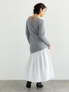 【テチチ/Te chichi】の【宮本茉由着用】リブニットドッキングアシメワンピース グレー|ID: prp329100004801888 ipo3291000000034839246