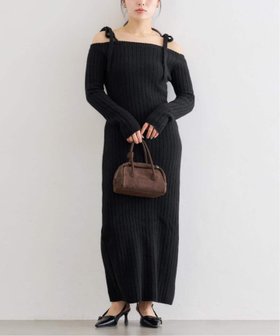 【ユーバイ スピック&スパン/U by Spick&Span】のオフショルリボンニットワンピース 人気、トレンドファッション・服の通販 founy(ファニー) ファッション Fashion レディースファッション Fashion for Women ワンピース Dresses ニットワンピース Knit Dresses 2025年 2025 2025-2026秋冬・A/W Autumn/Winter 2025–26 AW25–26 おすすめ Recommended / Our Picks ストレッチ Stretch, Stretchy Fabric スマート Smart, Elegant リボン Ribbon, Bow |ID:prp329100004801890
