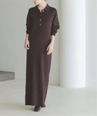 【ノーブル / スピック&スパン/NOBLE / Spick & Span】の《追加》ポロシャツニットワンピース 2 ブラウン|ID: prp329100004801892 ipo3291000000035073265
