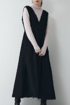 【リミュウ/Limue】のジャガードジャンパースカート 人気、トレンドファッション・服の通販 founy(ファニー) ファッション Fashion レディースファッション Fashion for Women スカート Skirts おすすめ Recommended / Our Picks インナー Innerwear ハイネック High Neck, Mock Neck フレア Flare, Flared フロント Front, Front Design エレガント 上品 Elegant thumbnail ブラック|ID: prp329100004801895 ipo3291000000034839294