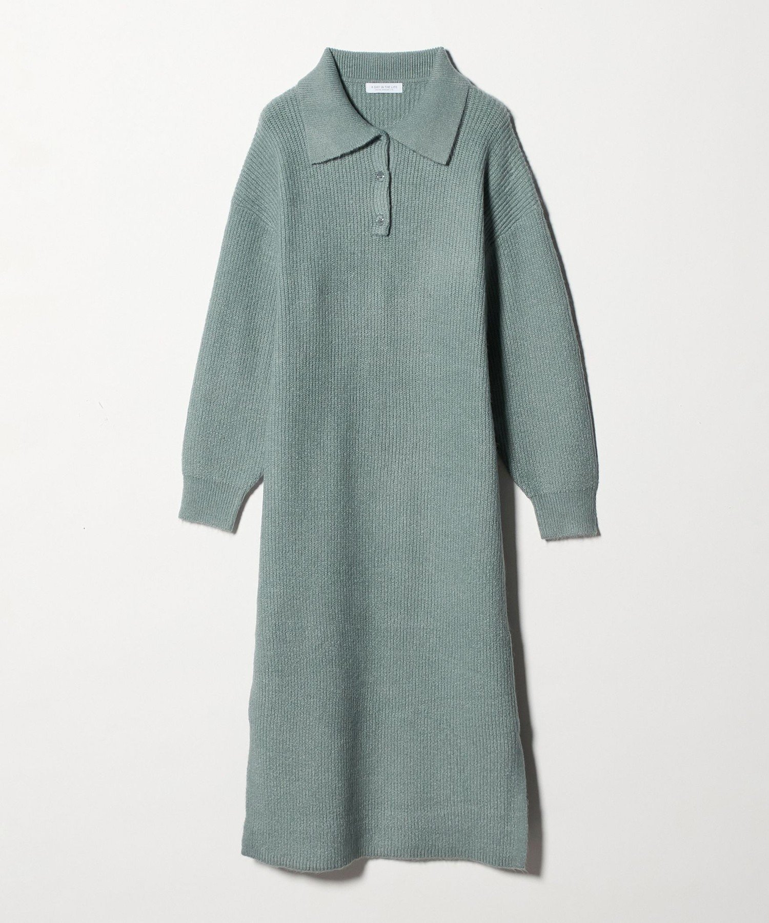 【ユナイテッドアローズ/UNITED ARROWS】のニット ポロワンピース A DAY IN THE LIFE インテリア・キッズ・メンズ・レディースファッション・服の通販 founy(ファニー) ファッション Fashion レディースファッション Fashion for Women ワンピース Dresses インナー Innerwear 畦 Ribbed Knit スリット Slit, Slit Detail トレンド Trend, Trending Now ハイネック High Neck, Mock Neck バランス Balance, Style Balance ワイド Wide, Wide Fit 冬 Winter / This Winter アウトレット Outlet / Clearance ビジネス 仕事 通勤 Business / Work / Commuting LIME|ID: prp329100004801896 ipo3291000000034839303