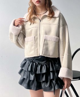 【アズノウアズ プラス/AS KNOW AS plus】の♪『ショート丈』フェイクムートンジャケット 人気、トレンドファッション・服の通販 founy(ファニー) ファッション Fashion レディースファッション Fashion for Women アウター Coat / Outerwear Collection レディースジャケット・軽アウター Jackets クロップド Cropped, Short Length ショート Short, Short Length ジャケット Jacket, Outerwear フェイクムートン Faux Shearling, Faux Mouton ボトム Bottoms, Lower Wear 防寒 Cold Protection, Winter-Ready マフラー Scarf, Muffler 再入荷 Restock / Back in Stock おすすめ Recommended / Our Picks |ID:prp329100004801899