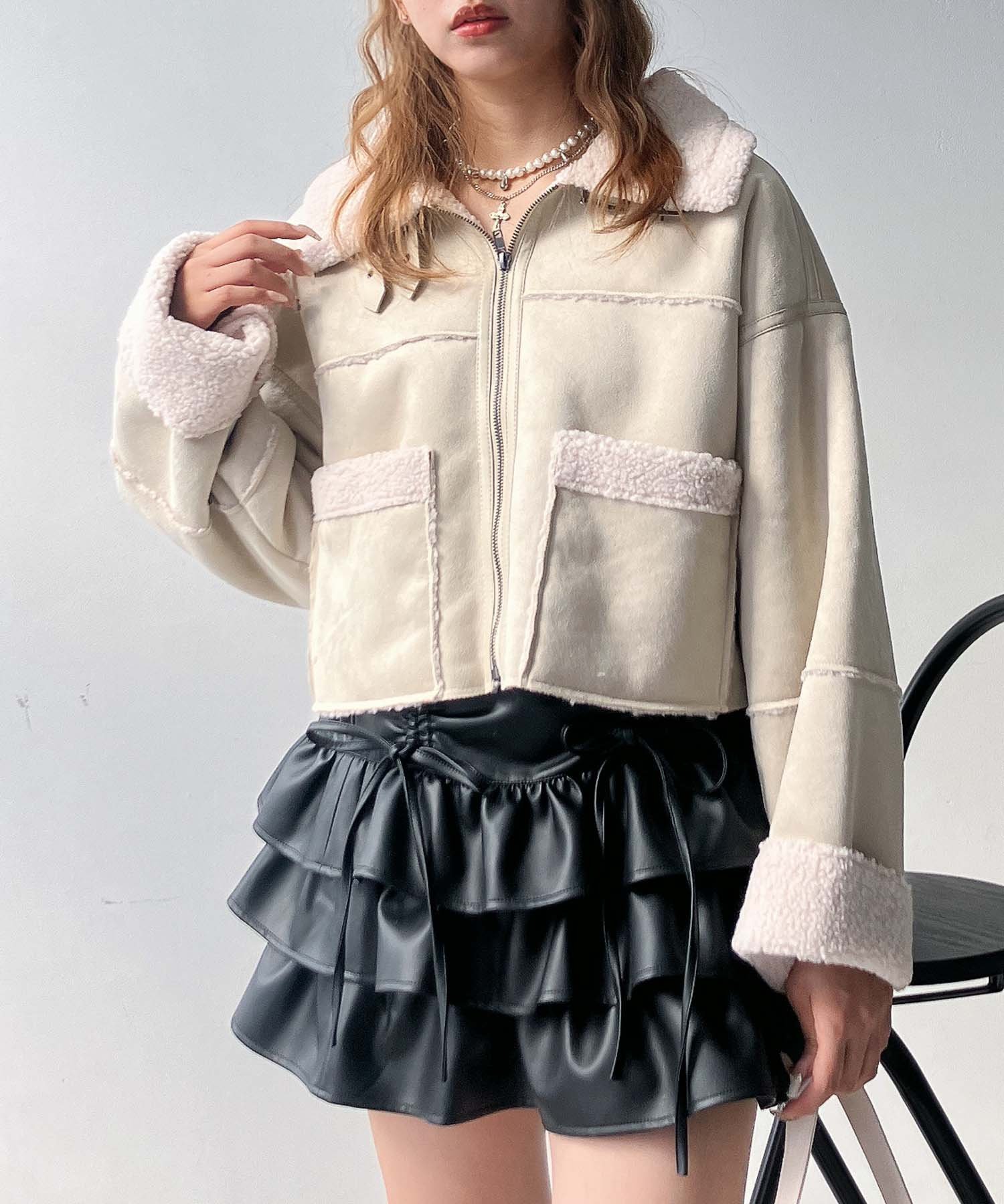 【アズノウアズ プラス/AS KNOW AS plus】の♪『ショート丈』フェイクムートンジャケット 人気、トレンドファッション・服の通販 founy(ファニー) ファッション Fashion レディースファッション Fashion for Women アウター Coat / Outerwear Collection レディースジャケット・軽アウター Jackets クロップド Cropped, Short Length ショート Short, Short Length ジャケット Jacket, Outerwear フェイクムートン Faux Shearling, Faux Mouton ボトム Bottoms, Lower Wear 防寒 Cold Protection, Winter-Ready マフラー Scarf, Muffler 再入荷 Restock / Back in Stock おすすめ Recommended / Our Picks other-1|ID: prp329100004801899 ipo3291000000034839308