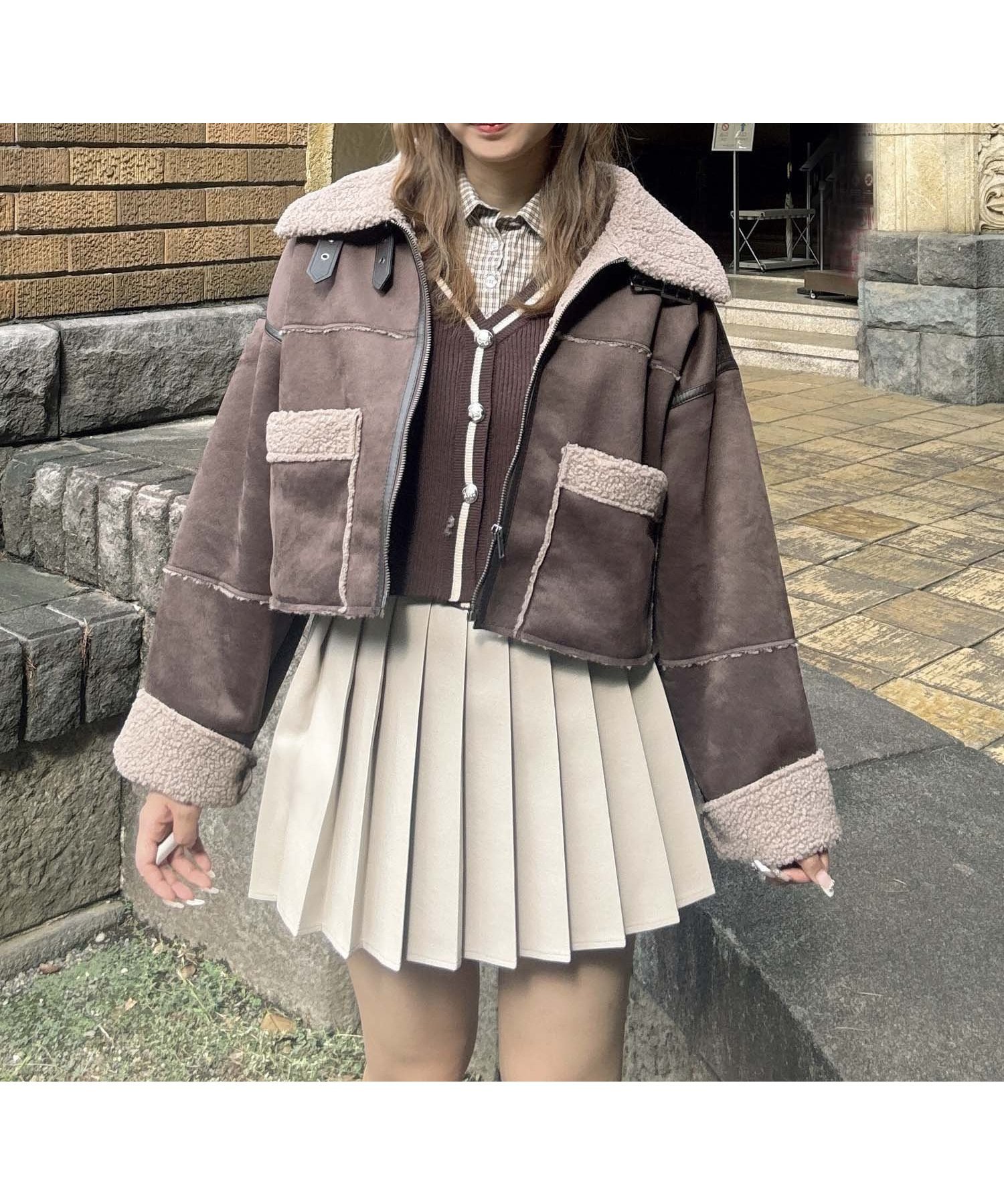 【アズノウアズ プラス/AS KNOW AS plus】の♪『ショート丈』フェイクムートンジャケット インテリア・キッズ・メンズ・レディースファッション・服の通販 founy(ファニー) ファッション Fashion レディースファッション Fashion for Women アウター Coat / Outerwear Collection レディースジャケット・軽アウター Jackets クロップド Cropped, Short Length ショート Short, Short Length ジャケット Jacket, Outerwear フェイクムートン Faux Shearling, Faux Mouton ボトム Bottoms, Lower Wear 防寒 Cold Protection, Winter-Ready マフラー Scarf, Muffler 再入荷 Restock / Back in Stock おすすめ Recommended / Our Picks BRXBE|ID: prp329100004801899 ipo3291000000034839312