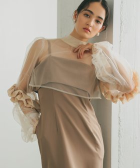 【ハレモード/haremode】の【haremode ハレモード公式】チュールボレロコクーンドレス 人気、トレンドファッション・服の通販 founy(ファニー) ファッション Fashion レディースファッション Fashion for Women アウター Coat / Outerwear Collection ボレロ・ショート丈ジャケット / ドレス羽織りに Boleros & Short Jackets ワンピース Dresses フォーマル・パーティードレス・結婚式用ドレス Elegant & Casual Dresses アンサンブル Ensemble Set シンプル Simple, Minimal ドレス Dress, One-Piece ドレープ Drape, Draping Fabric フリル Frill, Ruffle ボトルネック Bottle Neck, Mock Neck ボレロ Bolero, Short Cardigan ポケット Pocket, Pocket Detail リボン Ribbon, Bow おすすめ Recommended / Our Picks 結婚式 Wedding 披露宴 Wedding Reception 二次会 After Party |ID:prp329100004801903