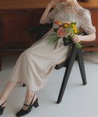 【ハレモード/haremode】の【haremode ハレモード公式】リボンベルト付パフスリーブドレス ベージュ|ID: prp329100004801913 ipo3291000000034839393