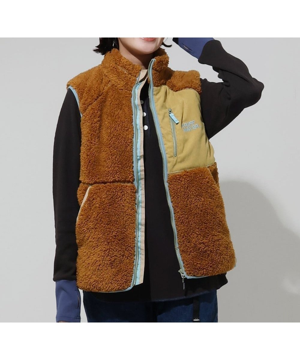 【クリフメイヤー/KRIFF MAYER】のシャギーボアベスト インテリア・キッズ・メンズ・レディースファッション・服の通販 founy(ファニー) ファッション Fashion レディースファッション Fashion for Women アウター Coat / Outerwear Collection トップス・カットソー Cut & Sew Tops ベスト&ジレ / 重ね着スタイル Vests & Gilets アウトドア Outdoor Clothing ベスト Vest, Waistcoat BROWN|ID: prp329100004801933 ipo3291000000034839485