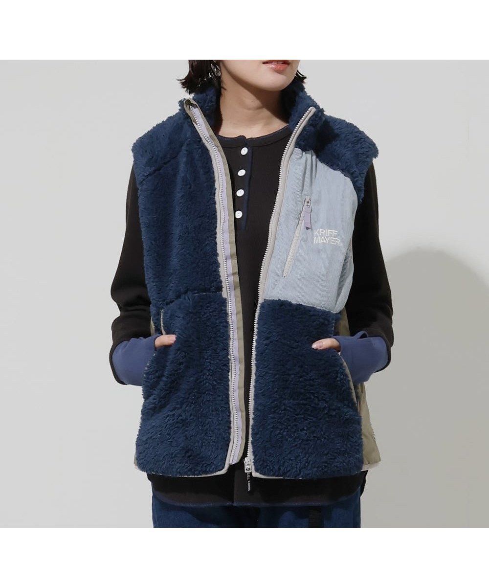【クリフメイヤー/KRIFF MAYER】のシャギーボアベスト インテリア・キッズ・メンズ・レディースファッション・服の通販 founy(ファニー) ファッション Fashion レディースファッション Fashion for Women アウター Coat / Outerwear Collection トップス・カットソー Cut & Sew Tops ベスト&ジレ / 重ね着スタイル Vests & Gilets アウトドア Outdoor Clothing ベスト Vest, Waistcoat NAVY|ID: prp329100004801933 ipo3291000000034839491