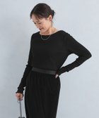 【ユナイテッドアローズ/UNITED ARROWS】のハイツイストリブ クルーネック プルオーバー カットソー BLACK|ID: prp329100004801976 ipo3291000000034839699