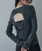 【インディヴィ/INDIVI】のカットアウトカットソー チャコールグレー|ID: prp329100004801989 ipo3291000000034839823