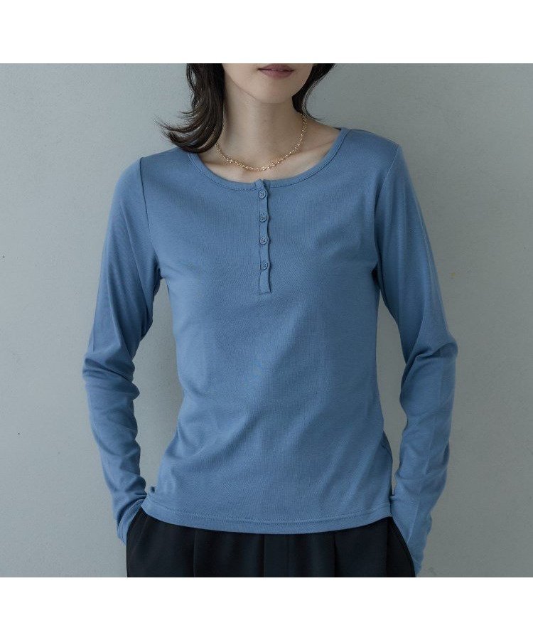 【インディヴィ/INDIVI】のカットアウトカットソー インテリア・キッズ・メンズ・レディースファッション・服の通販 founy(ファニー) ファッション Fashion レディースファッション Fashion for Women トップス・カットソー Cut & Sew Tops カットソー・ベーシックTシャツ Cut-and-Sewn Tops / Stretch Tees & Basics カーディガン Cardigan, Knitwear シンプル Simple, Minimal ジャケット Jacket, Outerwear ストレッチ Stretch, Stretchy Fabric フロント Front, Front Design ブルー|ID: prp329100004801989 ipo3291000000034839824