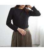 【イッカ/ikka】のストライプジャガードプルオーバー ブラック|ID: prp329100004801993 ipo3291000000034839852