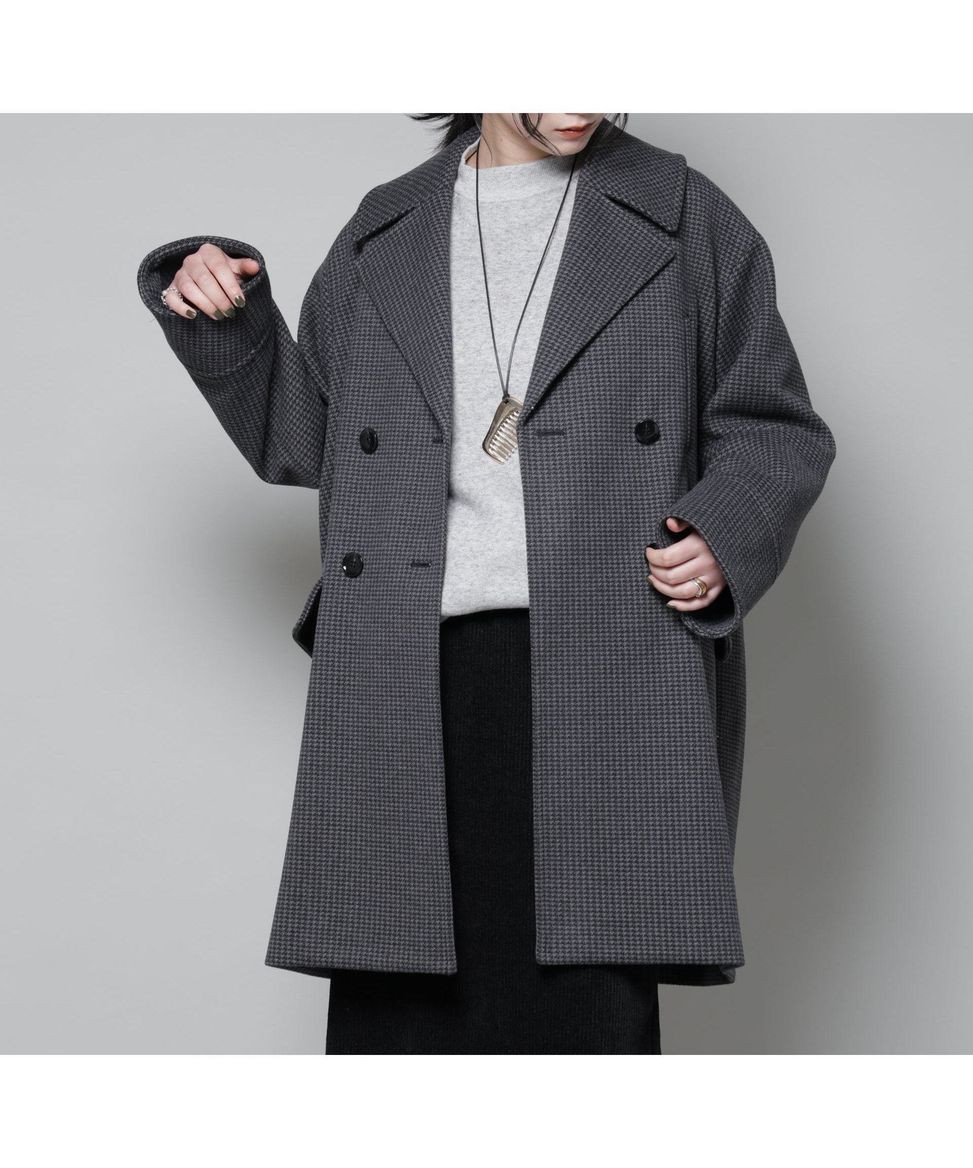 【ナノ ユニバース/nano universe】のオーバーサイズポケットチェックコート インテリア・キッズ・メンズ・レディースファッション・服の通販 founy(ファニー) ファッション Fashion レディースファッション Fashion for Women アウター Coat / Outerwear Collection コート・ロングコート・ピーコート Long Coats, Peacoats & More カットソー Cut and Sewn Top クラシカル Classical, Vintage-Inspired ダブル Double, Double-Breasted チェック Check, Plaid, Tartan フロント Front, Front Design ボンディング Bonding, Bonded Fabric ポケット Pocket, Pocket Detail モダン Modern, Contemporary 無地 Plain, Solid Color A/W・秋冬 Autumn/Winter ビジネス 仕事 通勤 Business / Work / Commuting 2025年 2025 2025-2026秋冬・A/W Autumn/Winter 2025–26 AW25–26 ブラック|ID: prp329100004802039 ipo3291000000034858896