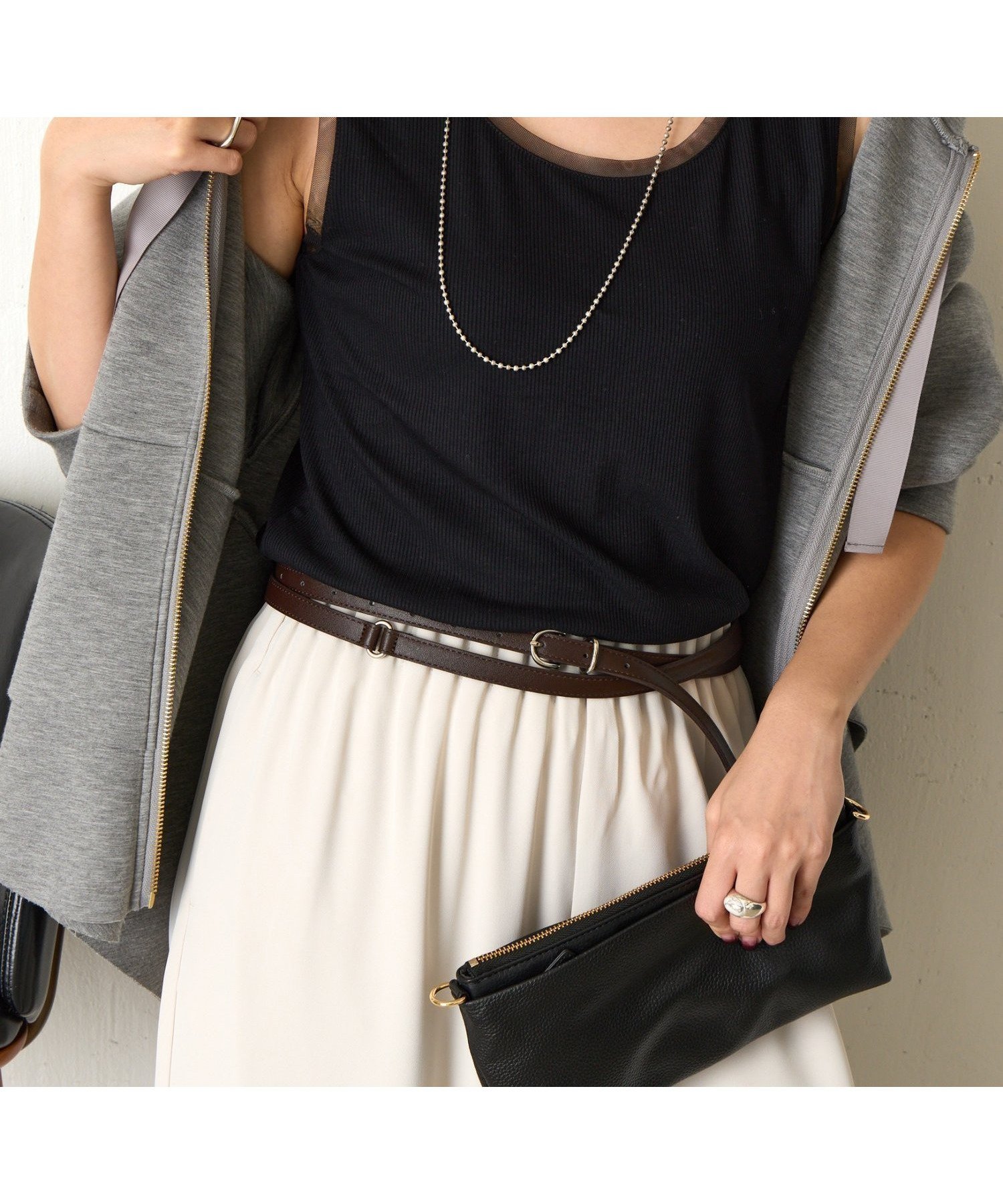 【ジェナ エスパス メルヴェイユ/Jena espace merveilleux】の【ほんのり透けニュアンス】チュール付リブタンク インテリア・キッズ・メンズ・レディースファッション・服の通販 founy(ファニー) ファッション Fashion レディースファッション Fashion for Women インナー Innerwear ジャケット Jacket, Outerwear スマート Smart, Elegant タンク Tank Top, Sleeveless Top チュール Tulip, Tulip Motif 再入荷 Restock / Back in Stock おすすめ Recommended / Our Picks ブラック|ID: prp329100004802040 ipo3291000000034840174