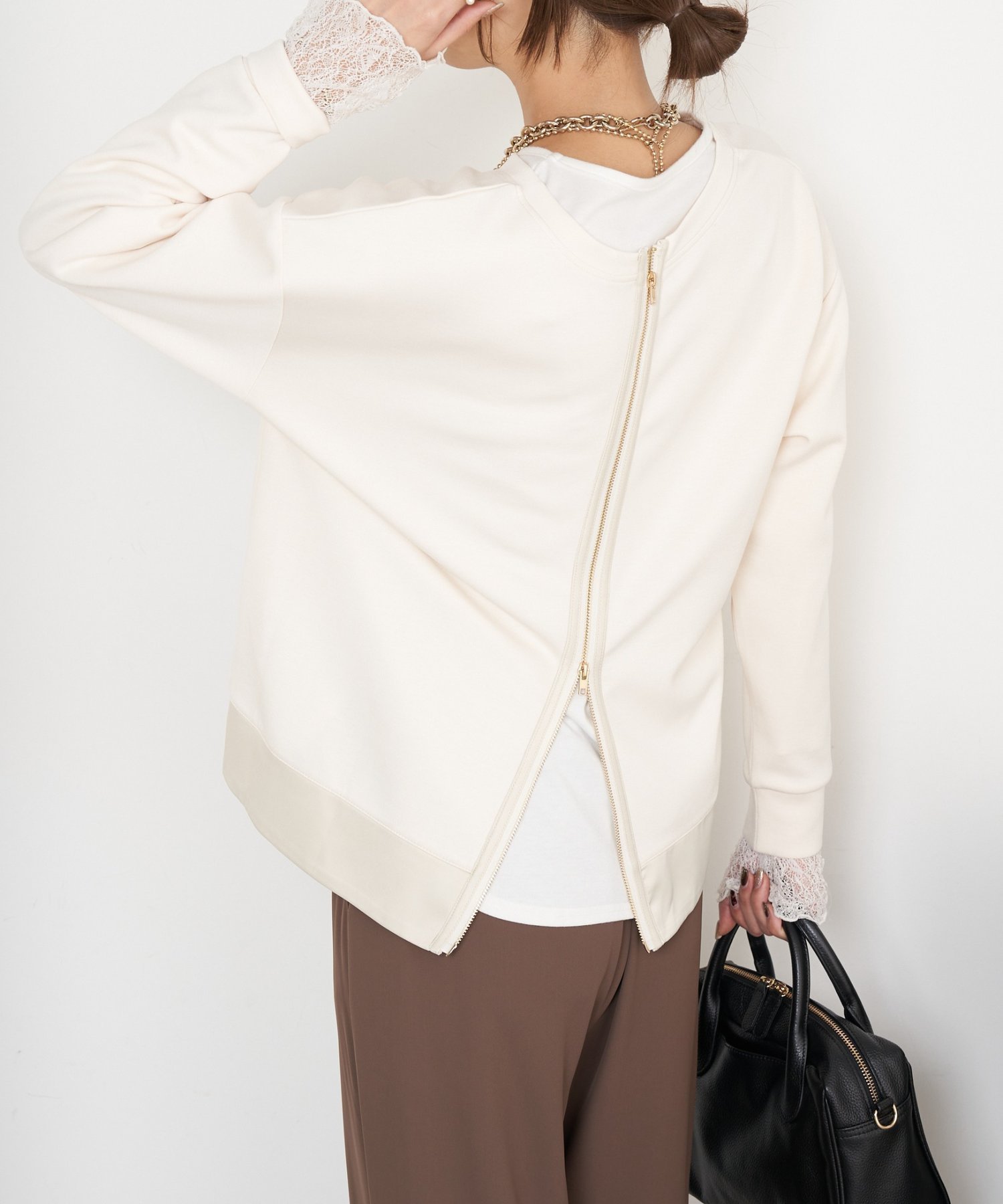 【ジェナ エスパス メルヴェイユ/Jena espace merveilleux】のWファスナーダンボールプルオーバー 人気、トレンドファッション・服の通販 founy(ファニー) ファッション Fashion レディースファッション Fashion for Women トップス・カットソー Cut & Sew Tops カジュアルプルオーバー・ニットトップス Pullovers & Knit Tops / Casual Pullovers インナー Innerwear カットソー Cut and Sewn Top ジップ Zip, Zipper スマート Smart, Elegant 再入荷 Restock / Back in Stock おすすめ Recommended / Our Picks other-1|ID: prp329100004802041 ipo3291000000034840178