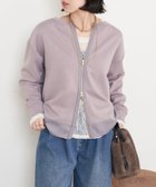 【ジェナ エスパス メルヴェイユ/Jena espace merveilleux】のWファスナーダンボールプルオーバー パープル|ID: prp329100004802041 ipo3291000000034840182